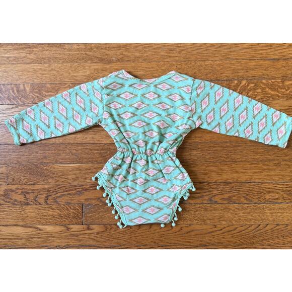 Bailey's Blossoms Girls' Geometric Print Bodysuit Size 6-12 - Picture 5 of 5